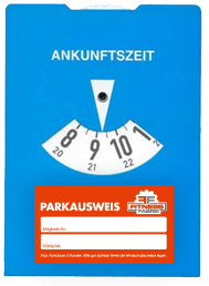Parkausweis Fitnessfabrik